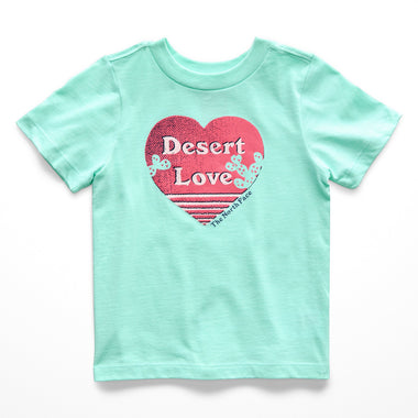 Toddlers' The North Face | Short Sleeve Desert Love Graphic Tee | Mint Blue
