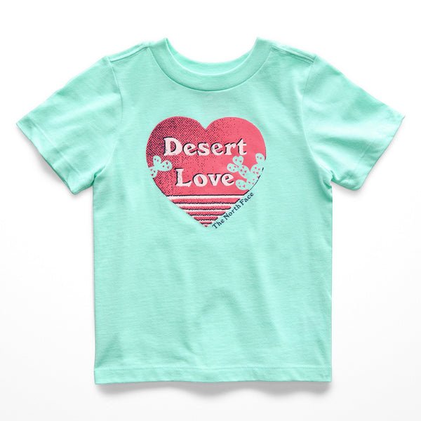 Toddlers' The North Face | Short Sleeve Desert Love Graphic Tee | Mint Blue