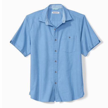 Men's Tommy Bahama | Corvair Stretch-Cotton Shirt  | Blue Yonder