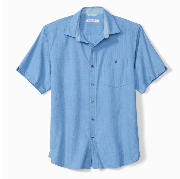 Men's Tommy Bahama | Corvair Stretch-Cotton Shirt  | Blue Yonder