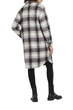 Women's Tribal Jeans | Drop Shoulder Long Shacket | Ruby