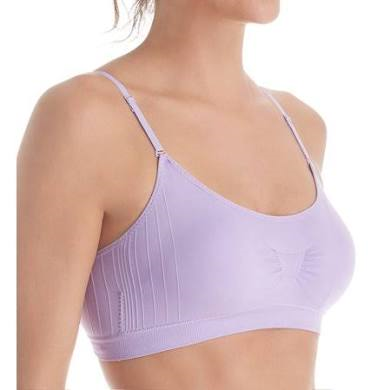 Women s Coobie Strappy Scoopneck Bra Lilac F.L. CROOKS.COM
