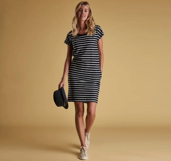Barbour striped dress best sale