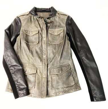 Women's Gimo's | Fitted Lamb Nappa Jacket | Distressed Brown