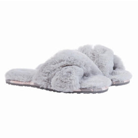 Women's Barbour | Lottie Mule Slippers | Grey/Pink Tartan