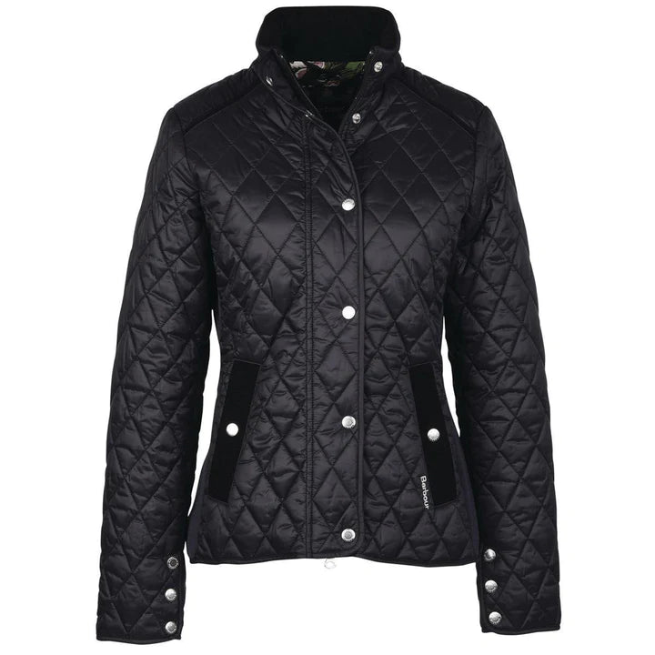 Women s Barbour Yarrow Quilt Jacket Black F.L. CROOKS.COM